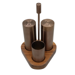 Üçgen tuzluk seti(PVD Bakır)